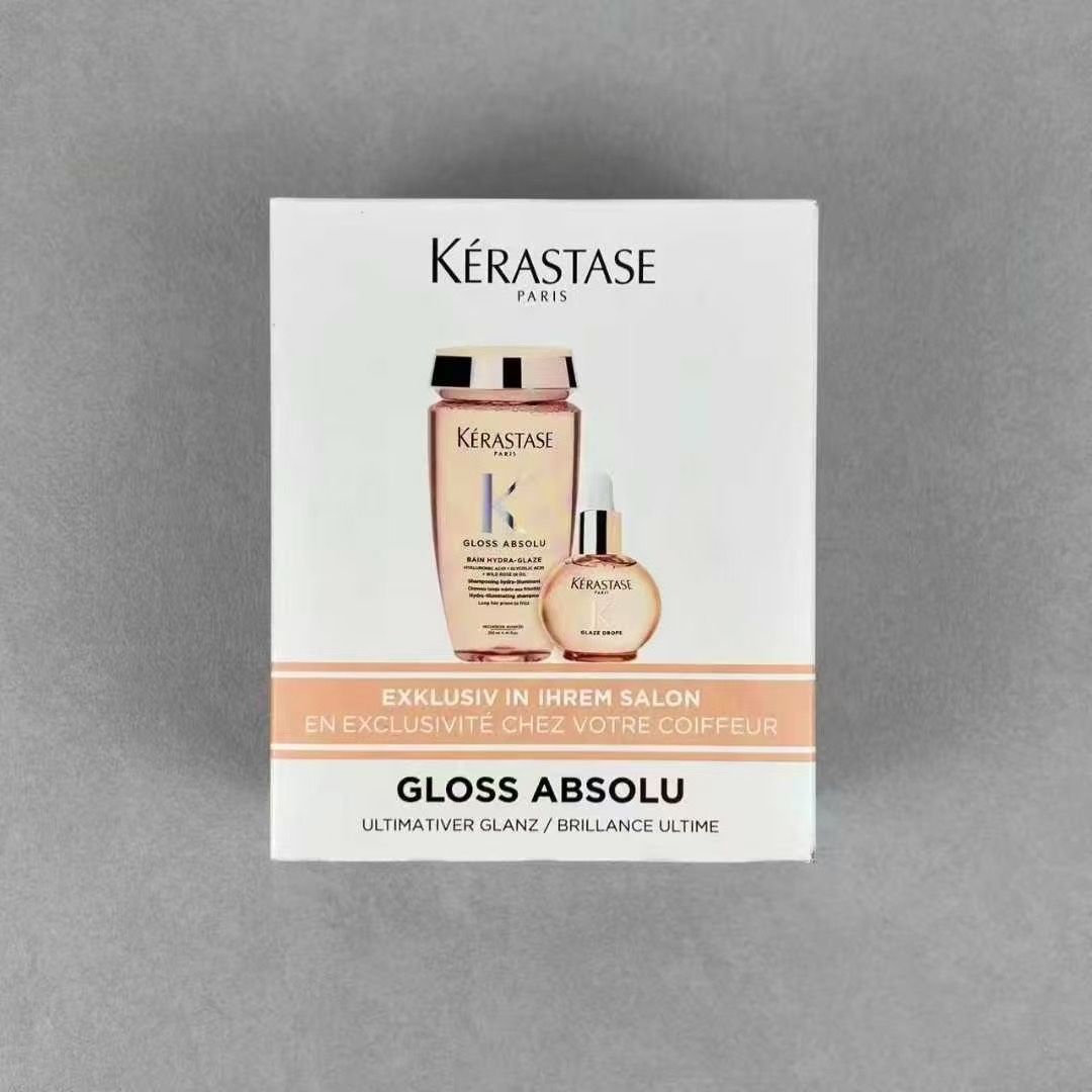 专/ Kérastase Glaze Rose duo set! Includes: shampoo 250ml + hair oil 45ml.
