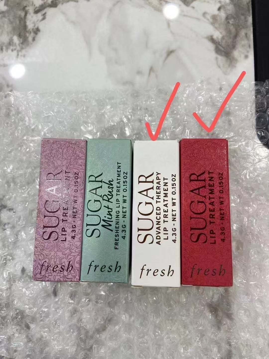 Especial/ Bálsamo labial de azúcar amarillo Fresh 4.3g Bálsamo labial de rosa Fresh 4.3g Bálsamo labial de coral Fresh …