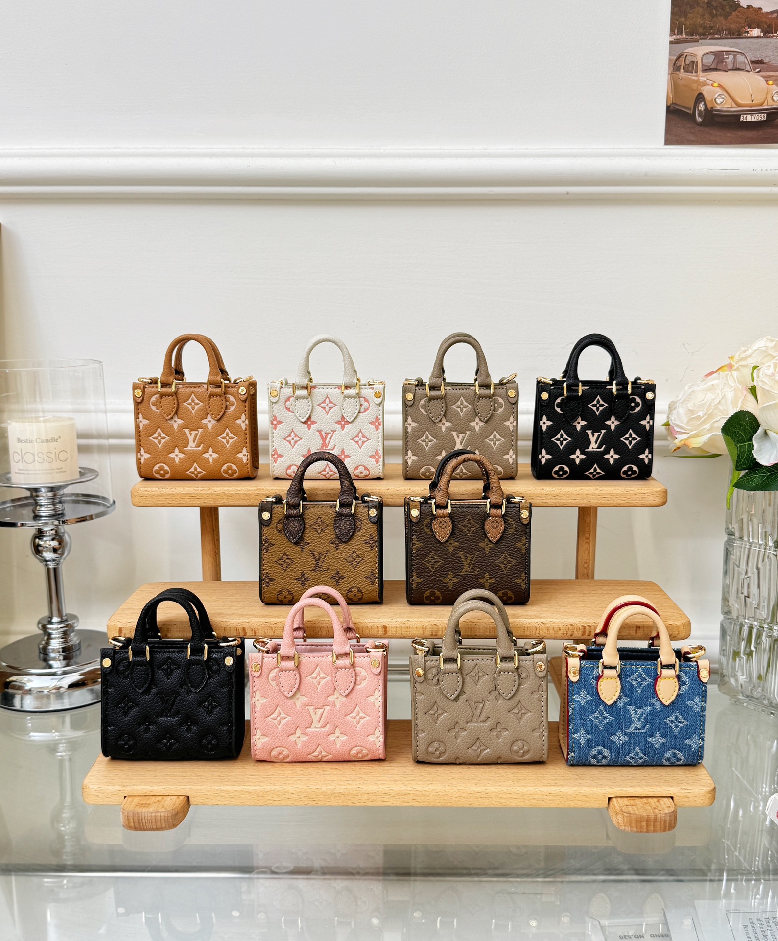 Louis Vuitton Micro OnTheGo Bag Charm and Mini Crossbody Tote - Comprehensive