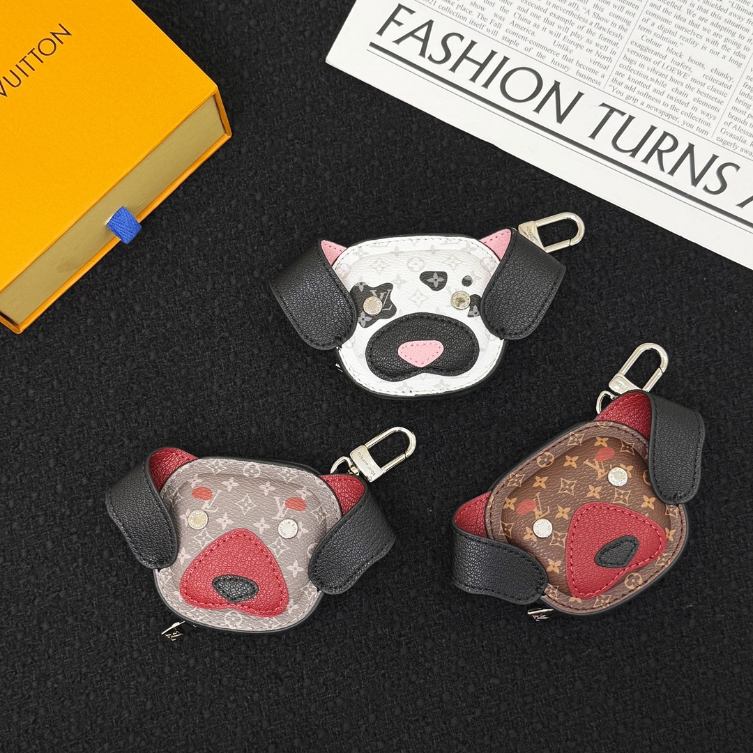 Louis Vuitton Dog Earphone Pouch Bag Charm and Key Holder M02273 - Comprehensive 2
