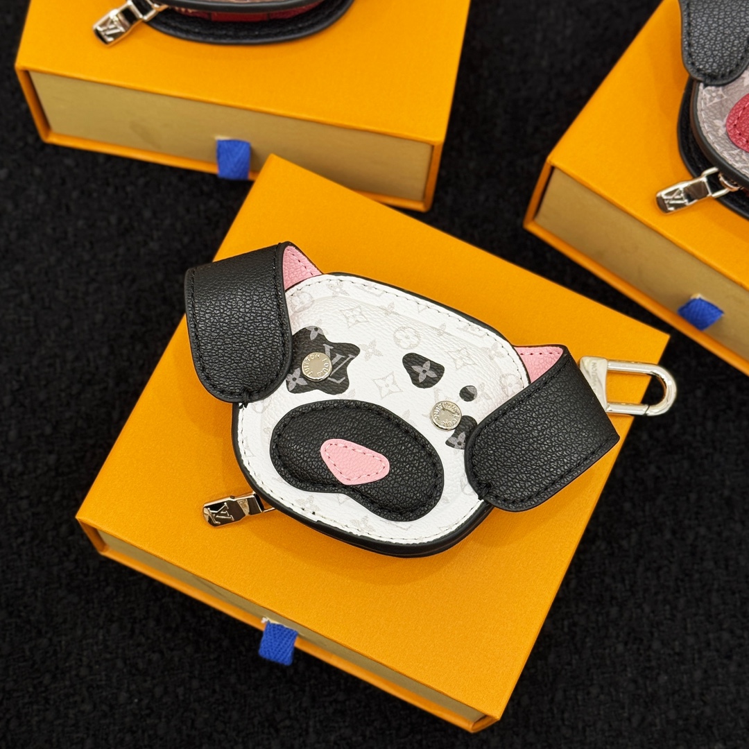 Louis Vuitton Dog Earphone Pouch Bag Charm and Key Holder M02273 - Comprehensive 4