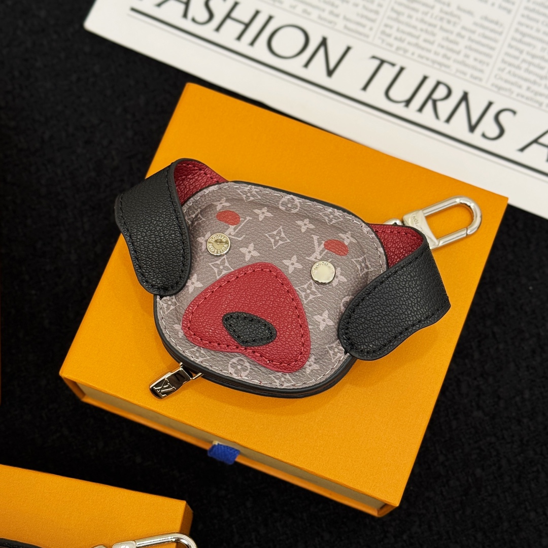 Louis Vuitton Dog Earphone Pouch Bag Charm and Key Holder M02273 - Comprehensive 5
