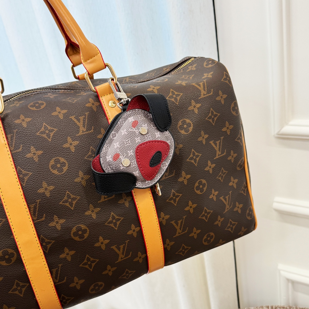 Louis Vuitton Dog Earphone Case Bag Charm and Key Holder M02273 - Comprehensive 5