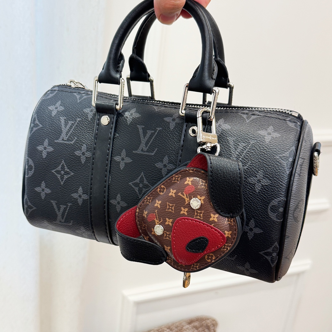 Louis Vuitton Dog Earphone Case Bag Charm and Key Holder M02273 - Comprehensive 8