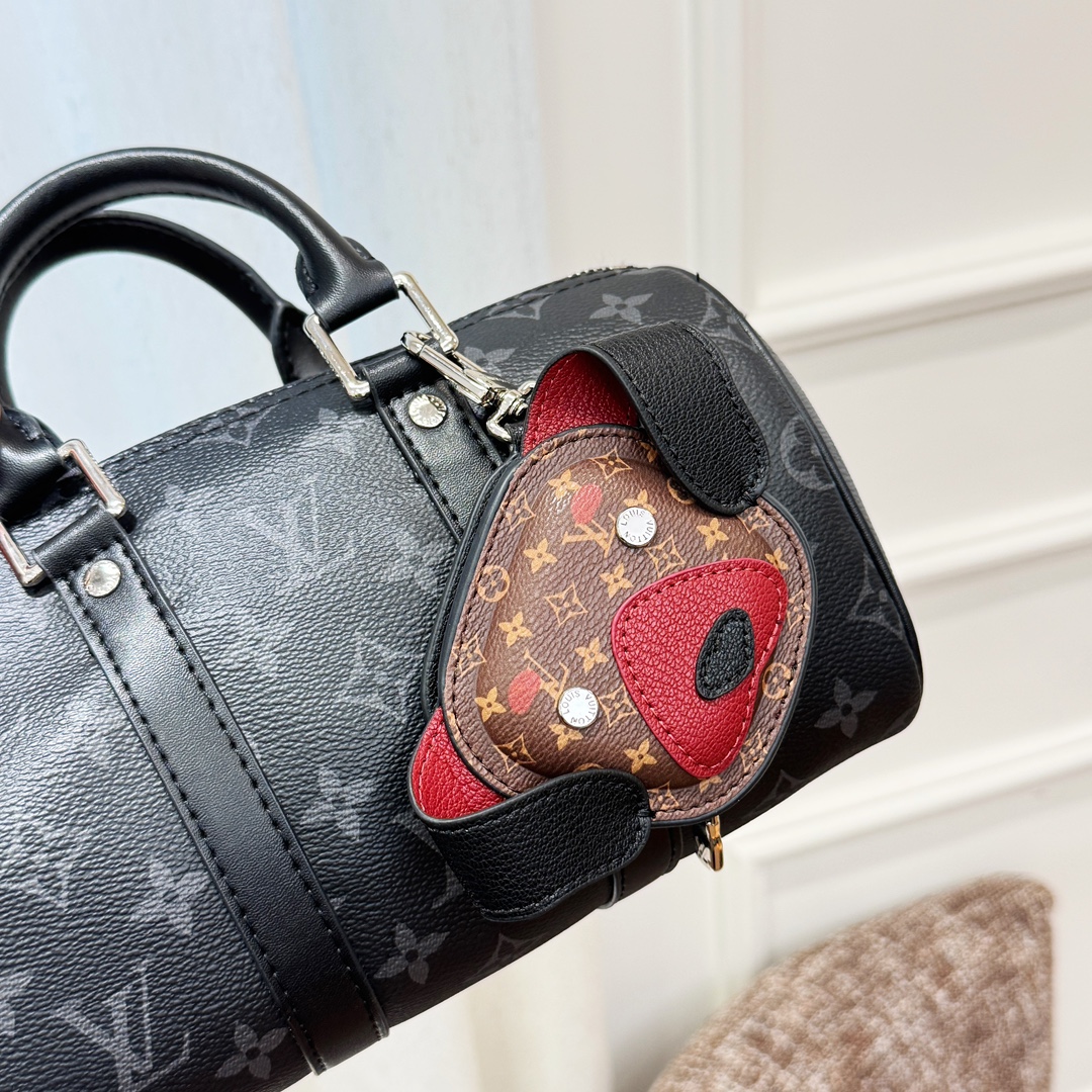 Louis Vuitton Dog Earphone Case Bag Charm and Key Holder M02273 - Comprehensive 9