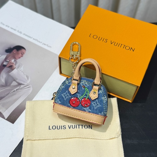 Louis Vuitton Micro Alma Vernis Bag Charm Key Holder with Cherry Embroidery 1 Louis Vuitton Micro Alma Vernis Bag Charm Key Holder with Cherry Embroidery