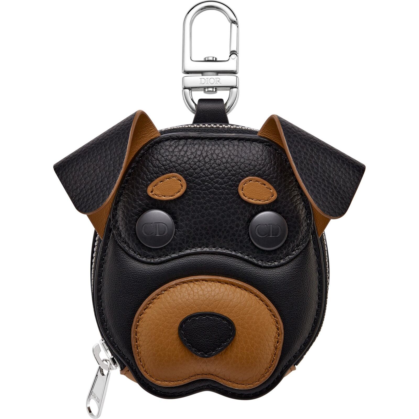 NO:687784,-Counter pictures, wearing pictures -DIOR Bobby puppy leather coin purse, headphone bag, pendant, single product clothing/pajamas, dior, dior, wallets19860909-专柜图 佩戴图 -DIOR迪奥Bobby小狗皮革零钱包耳机包挂饰挂件,单品服饰/睡衣,dior,dior,wallets,accessory