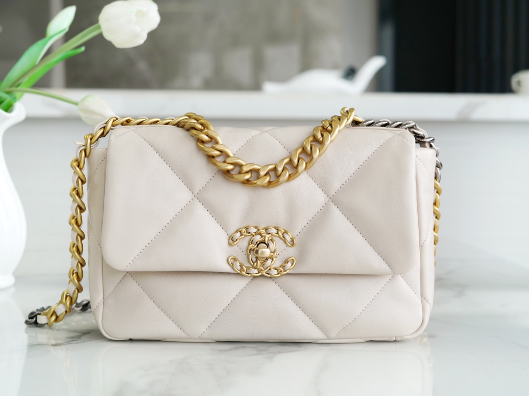 Chanel Bags Handbags Best Replica New Style
 Beige White Lambskin Sheepskin