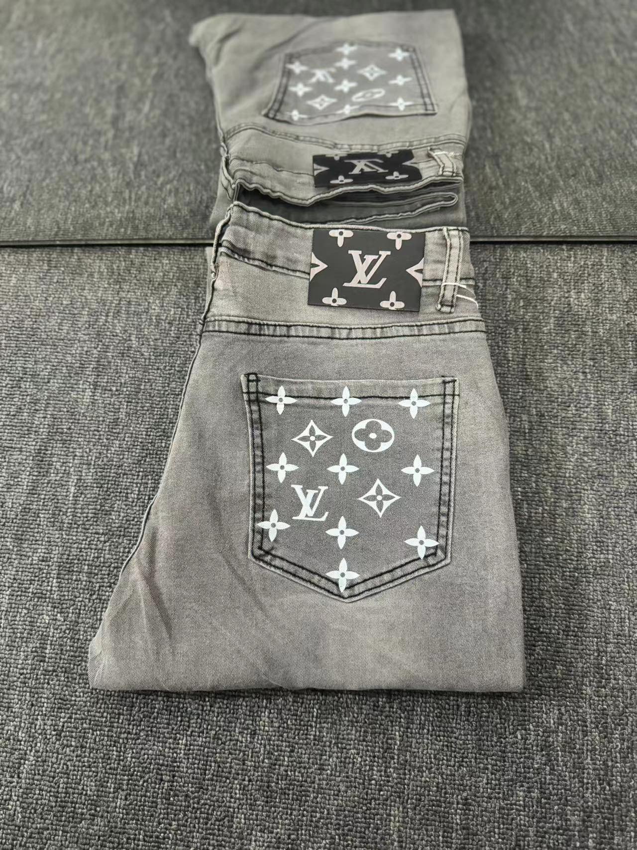 Louis Vuitton Clothing Jeans Pants & Trousers Cotton Denim