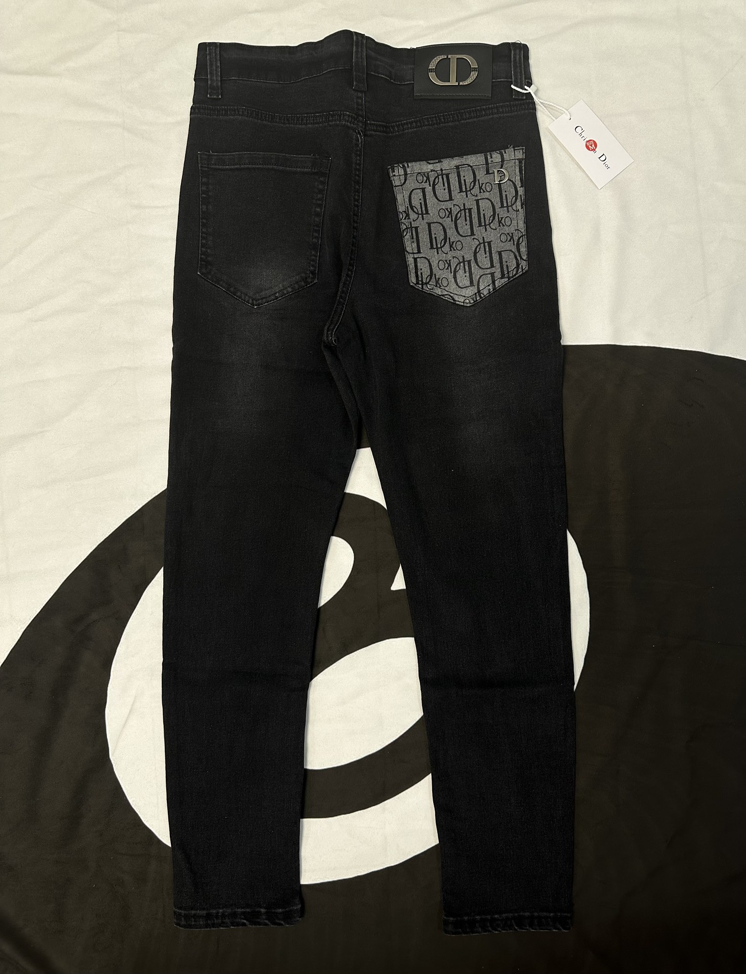 Dior Clothing Jeans Grey Genuine Leather Spring/Fall Collection