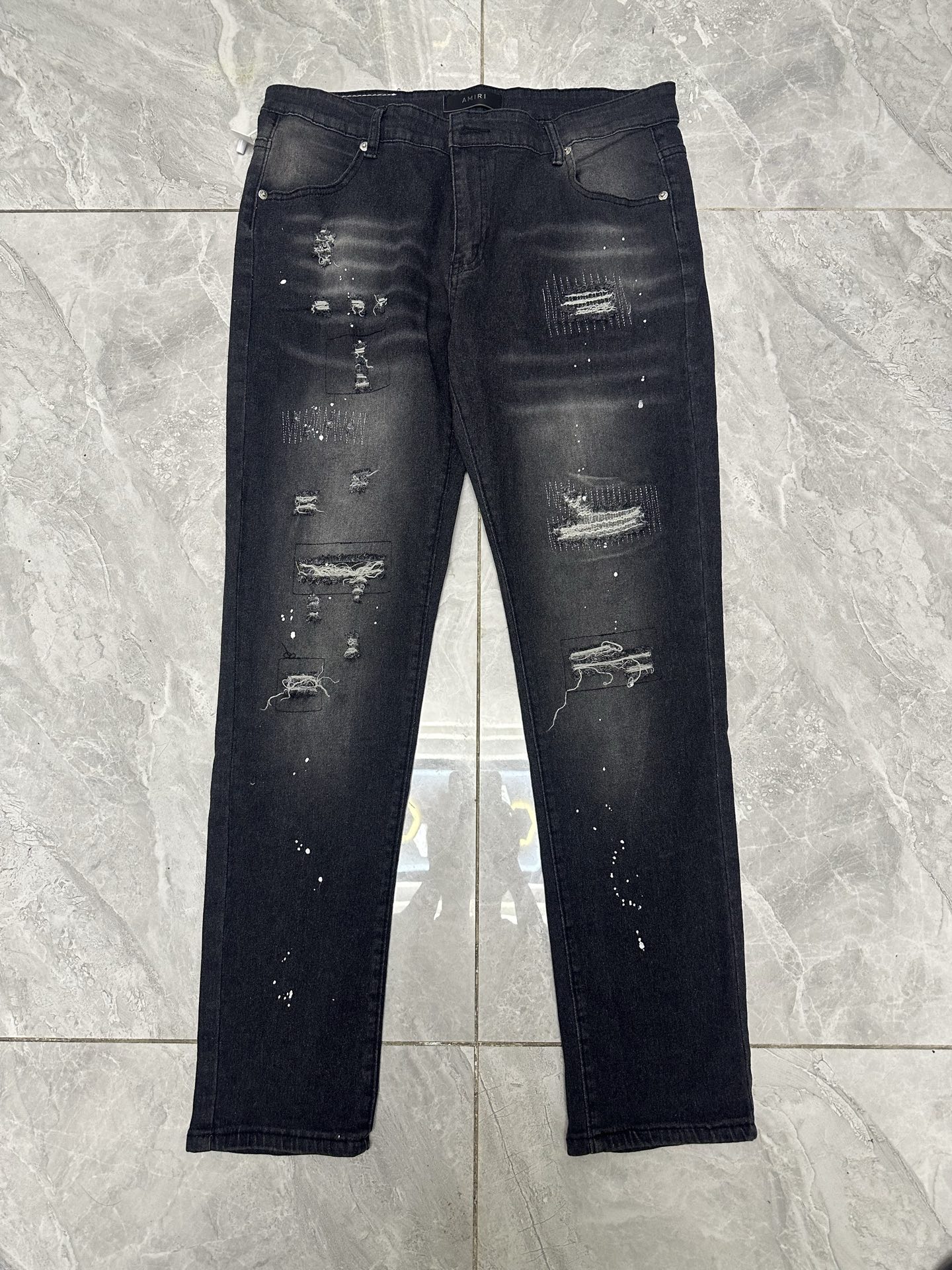 Trendy High Street Men’s Jeans: AMIRI MX1 & FOG Oversized Black Denim (Section 202 Cc844) - 图片 5