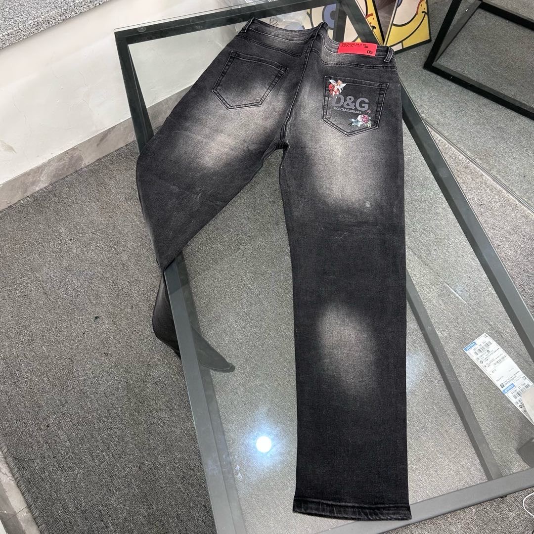 Luxurious DG Gold Jeans: High-Quality, Original Design, Perfect for Spring and Summer - 图片 3