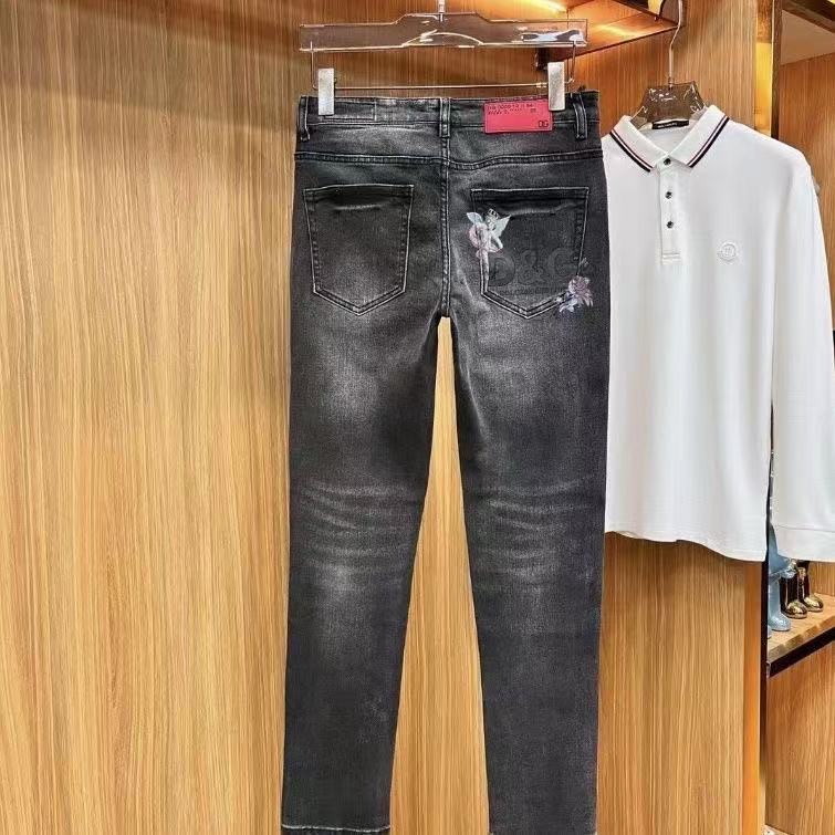 Luxurious DG Gold Jeans: High-Quality, Original Design, Perfect for Spring and Summer - 图片 5