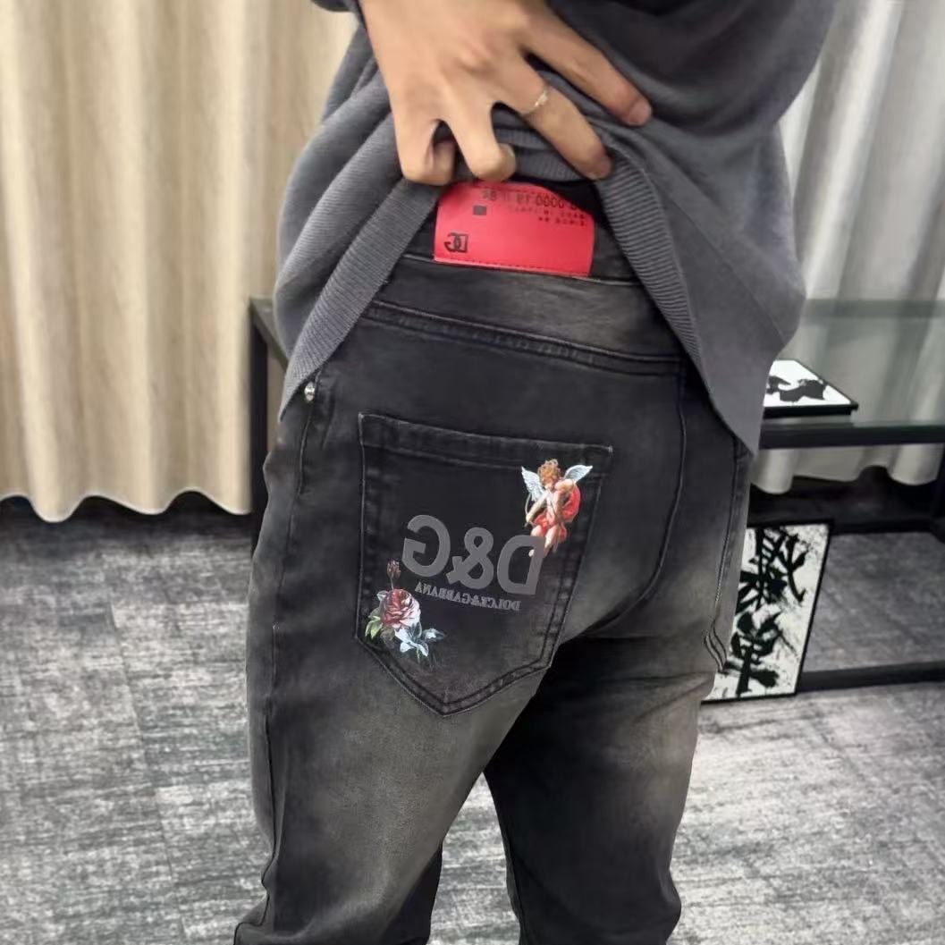 Luxurious DG Gold Jeans: High-Quality, Original Design, Perfect for Spring and Summer - 图片 9