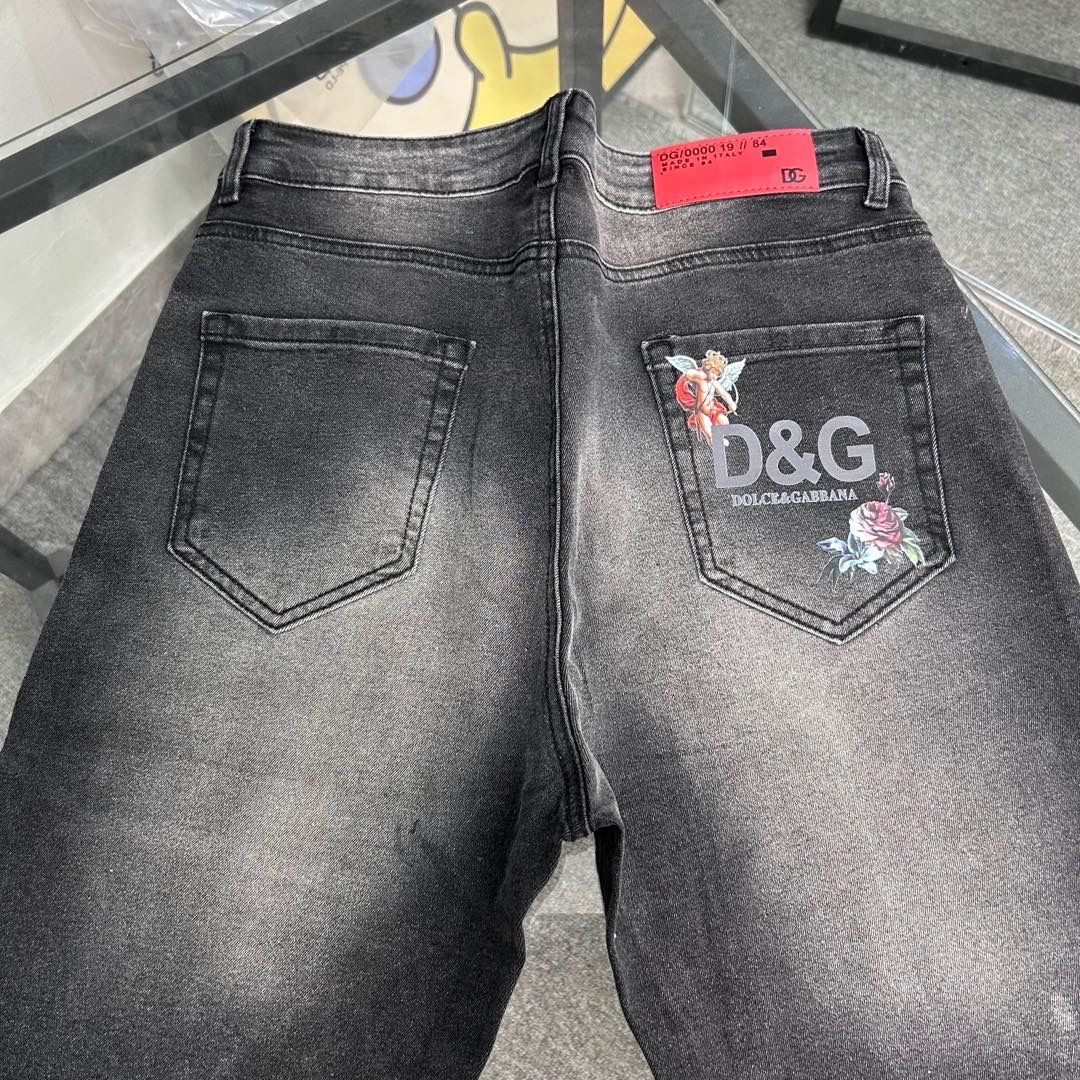 Luxurious DG Gold Jeans: High-Quality, Original Design, Perfect for Spring and Summer - 图片 2