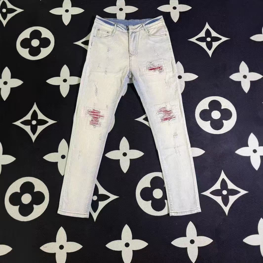 Trendy High Street Style: Oversized AMIRI MX1 Cowboy Pants for Boys - 图片 8