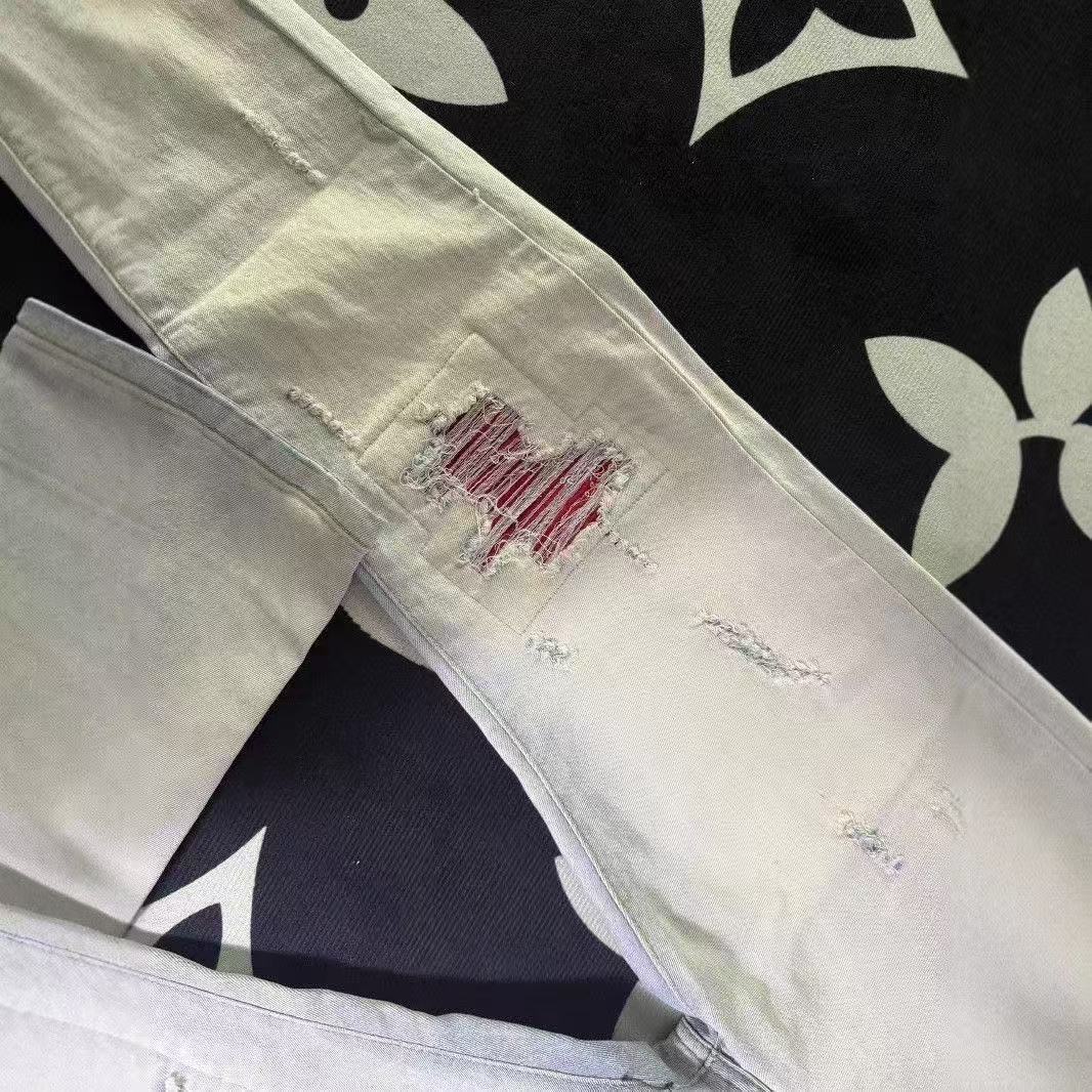 Trendy High Street Style: Oversized AMIRI MX1 Cowboy Pants for Boys - 图片 6