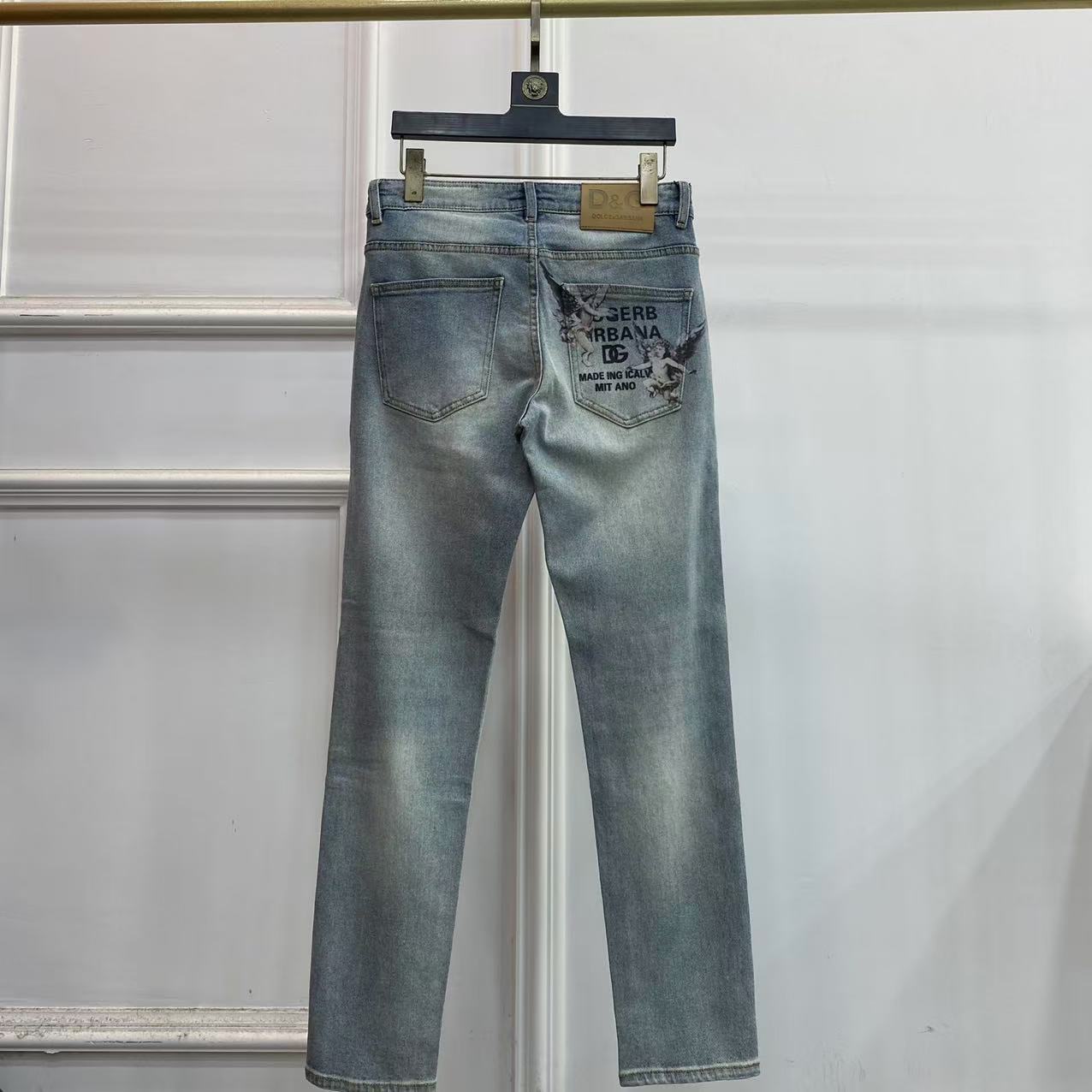 Luxurious DG Gold Jeans: High-Quality, Original Design for Spring and Summer - 图片 4