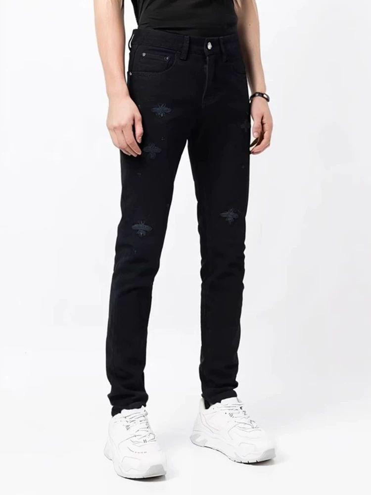 Gucci Men’s Black Leisure Jeans – Classic Best-Selling Fashion Series, Perfect Fit and Style. - 图片 5