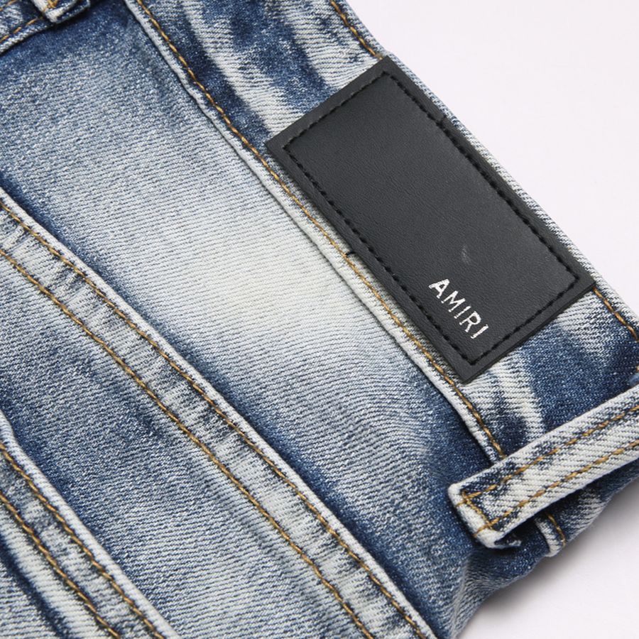 Trendy High Street Style: AMIRI MX1 Cowboy Pants for Boys in Oversize Fit - 图片 5