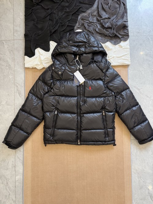 Ralph Lauren Classic Shiny Puffer Jacket, Embroidered Pony Logo, Unisex 1 Ralph Lauren Classic Shiny Puffer Jacket, Embroidered Pony Logo, Unisex