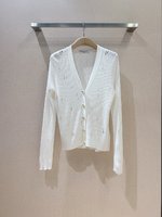 Dior Clothing Cardigans Openwork Lace Vintage