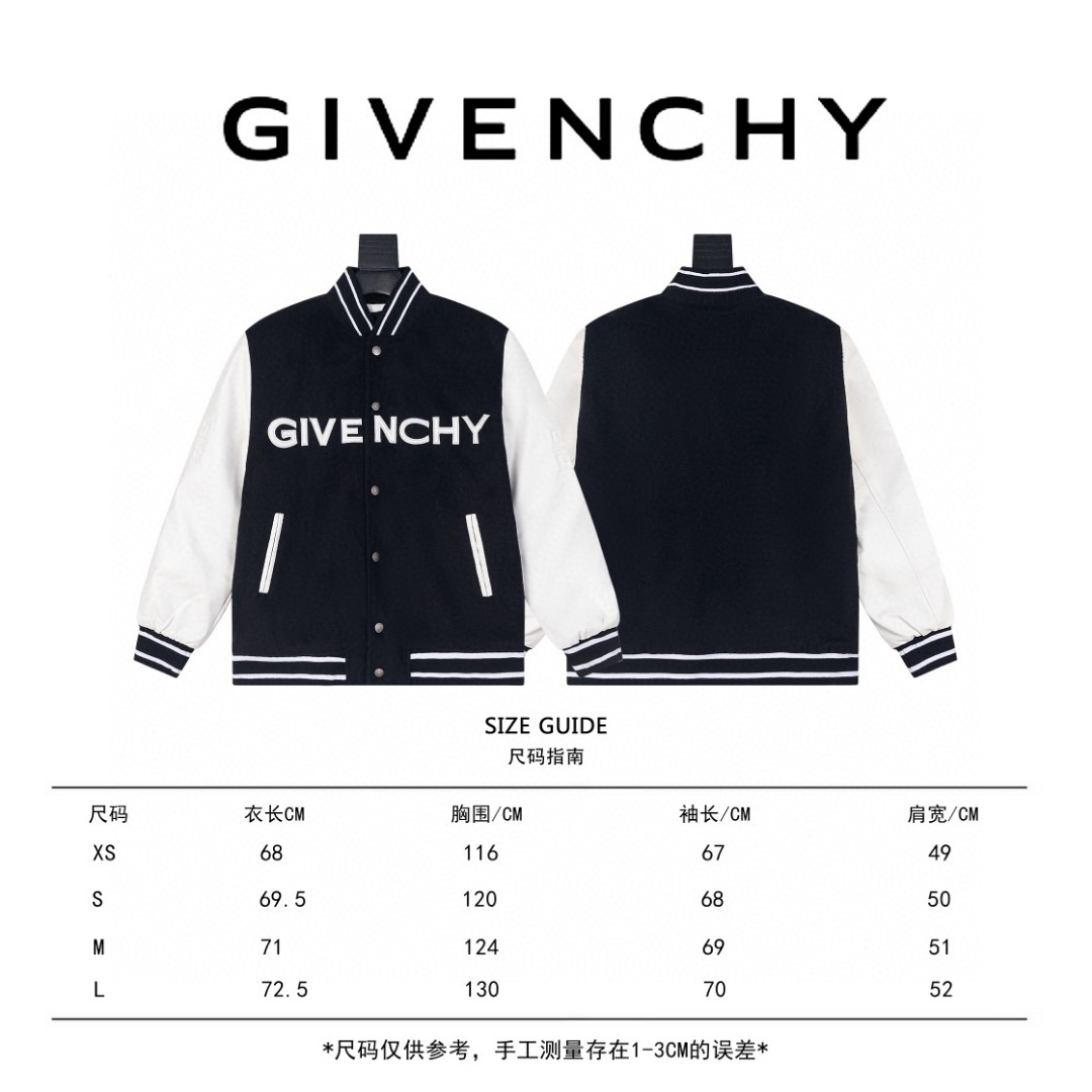 2022FW XGS Givenchy-Vanch Baseball Jackets: Classic Design with Retro American Vibes - 图片 9