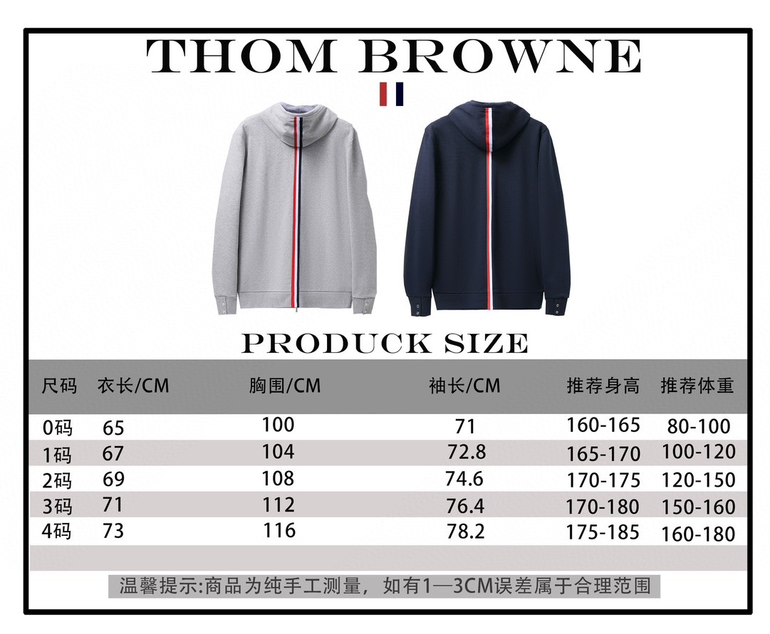 Thom Browne TB Classic Zipper Coats with High-Resolution Details in Cyan/Gray - 图片 9