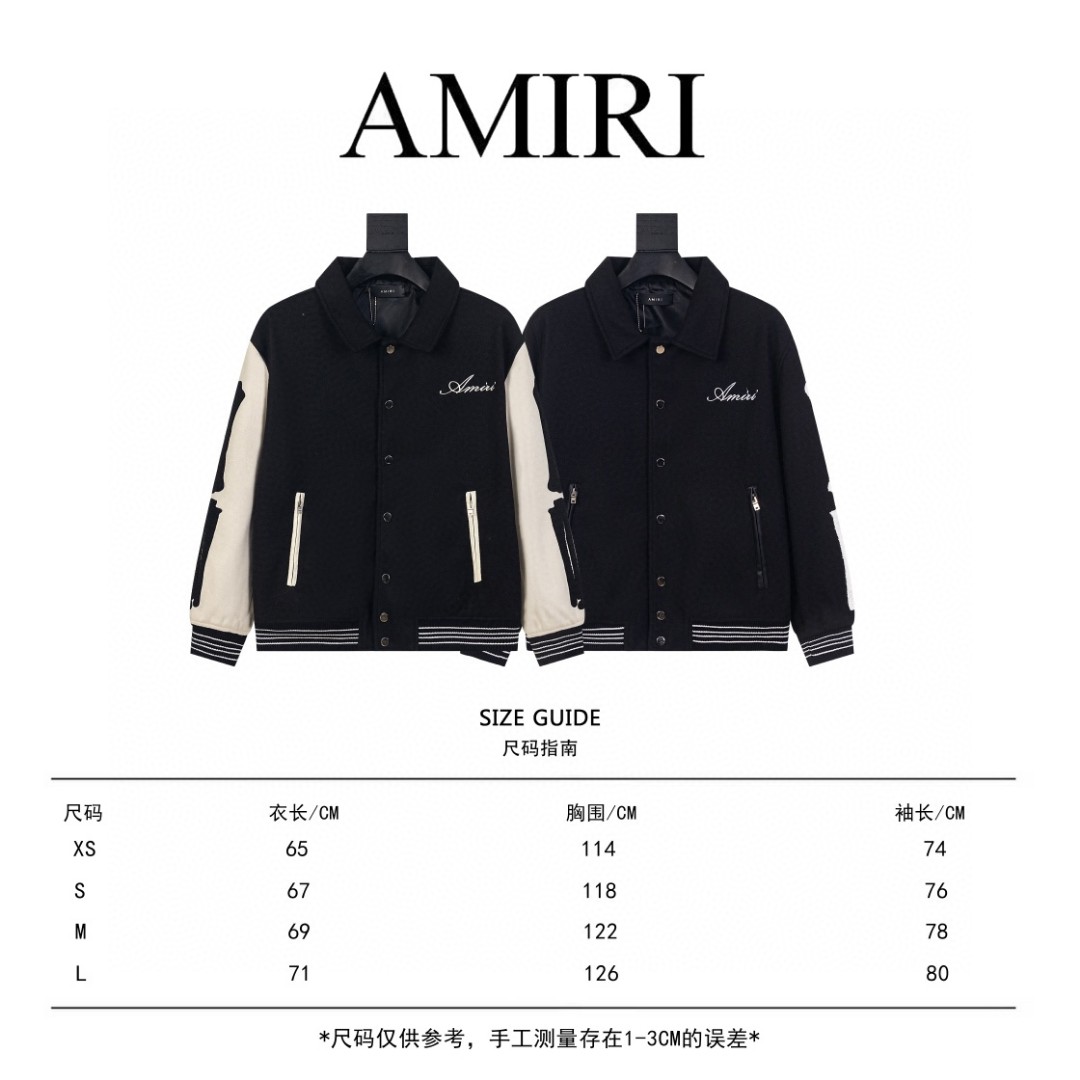 Luxurious XGS Amiri Wool Towel with Embroidery and Sleeve Bone Detail in Size XS-L - 图片 9
