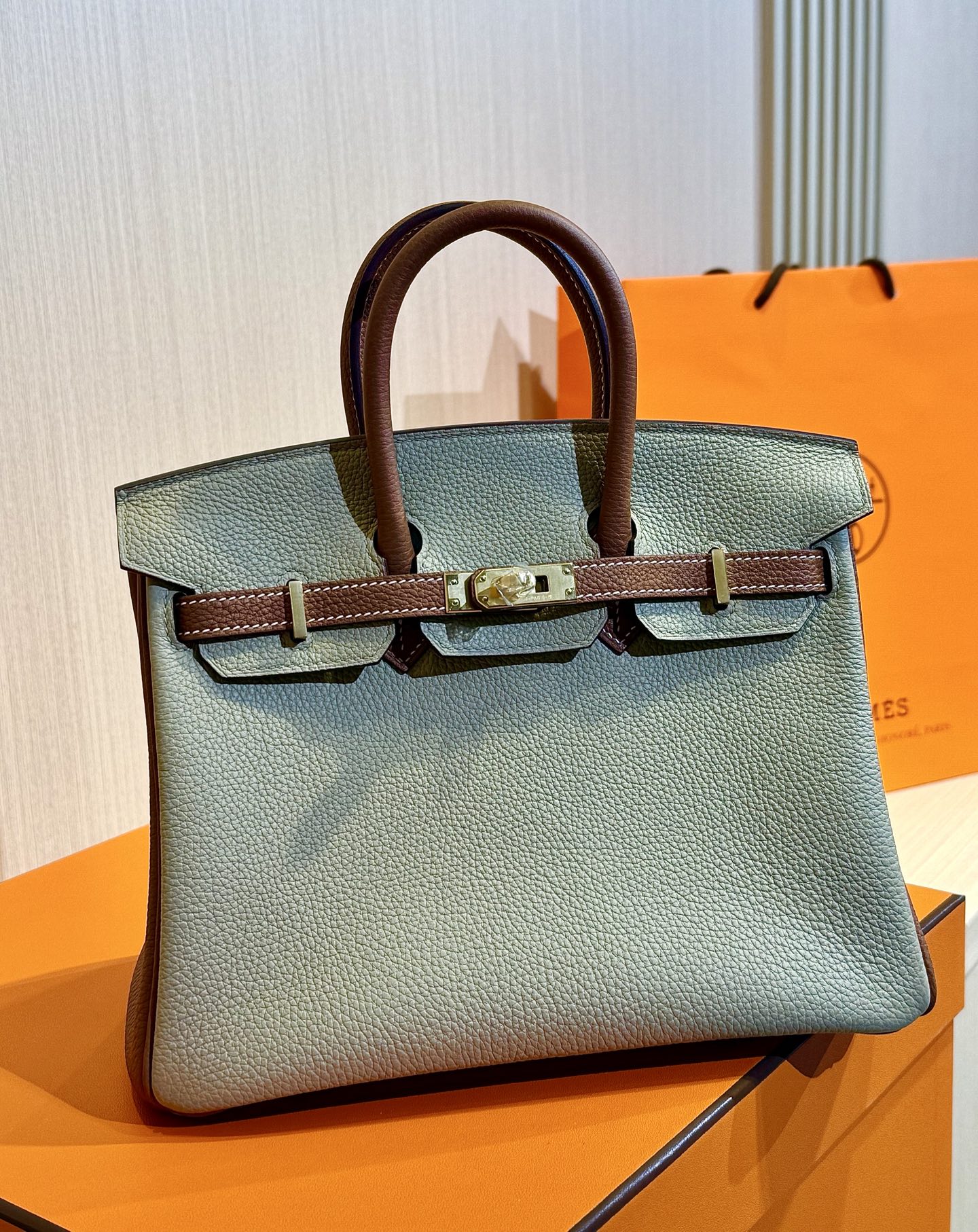 Hermès Birkin Bag Blue Tadelakt