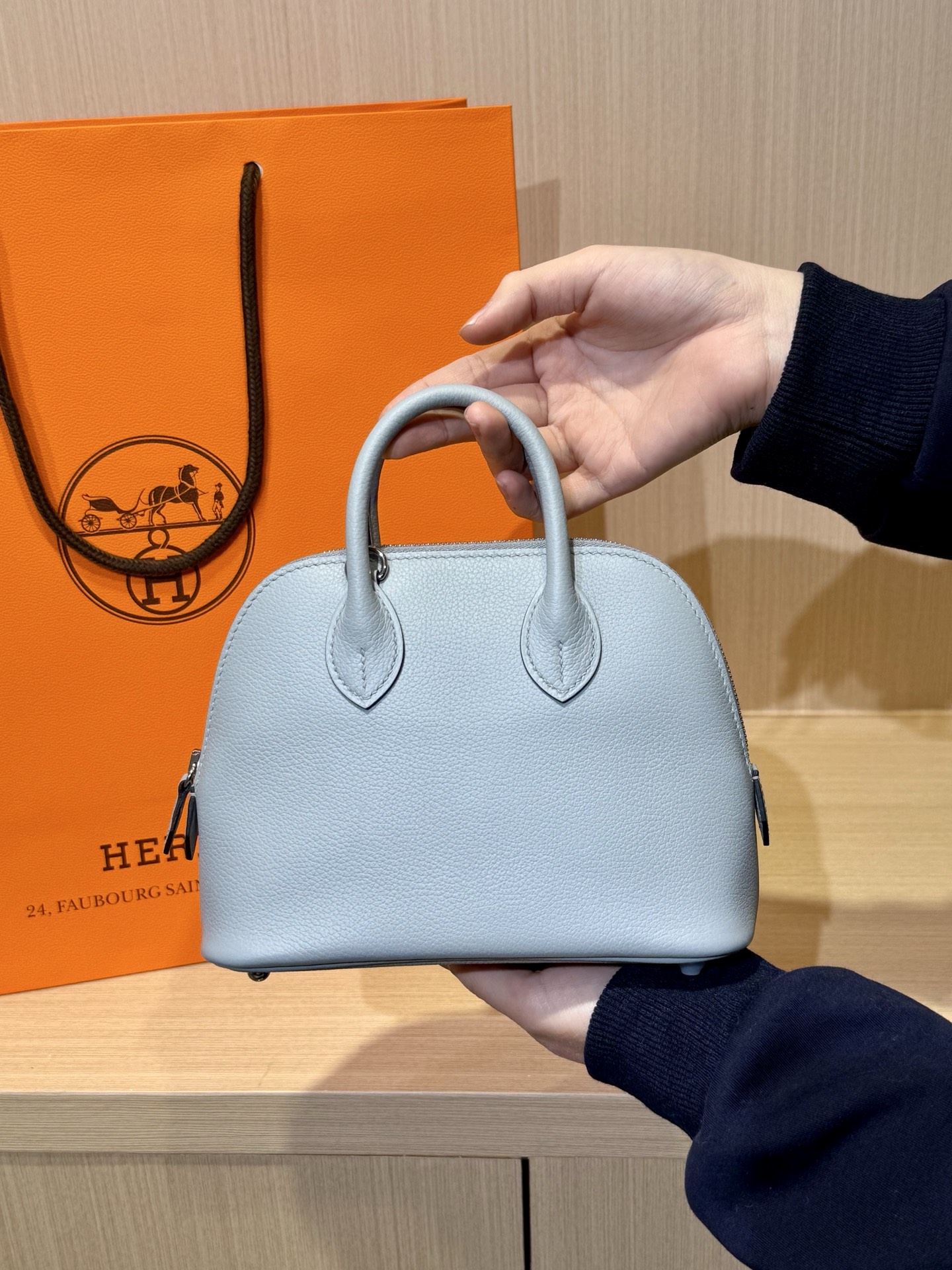 Hermès Kelly Mini Bag Light Grey