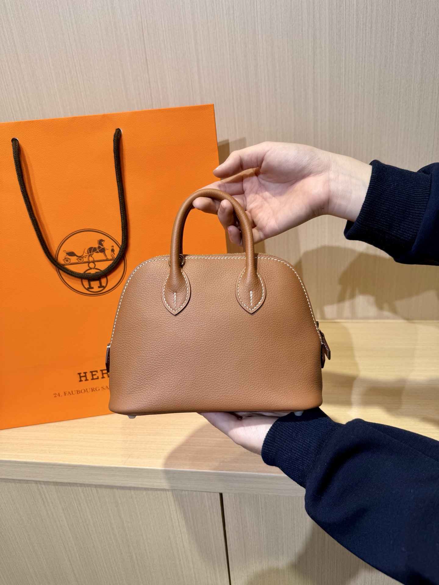 Hermès Kelly Mini Bag Tan Leather