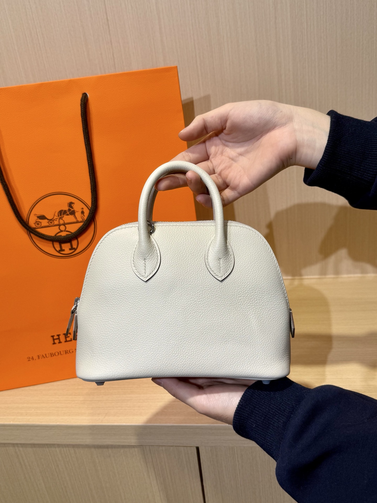 Hermès Kelly Mini Epsom Cream