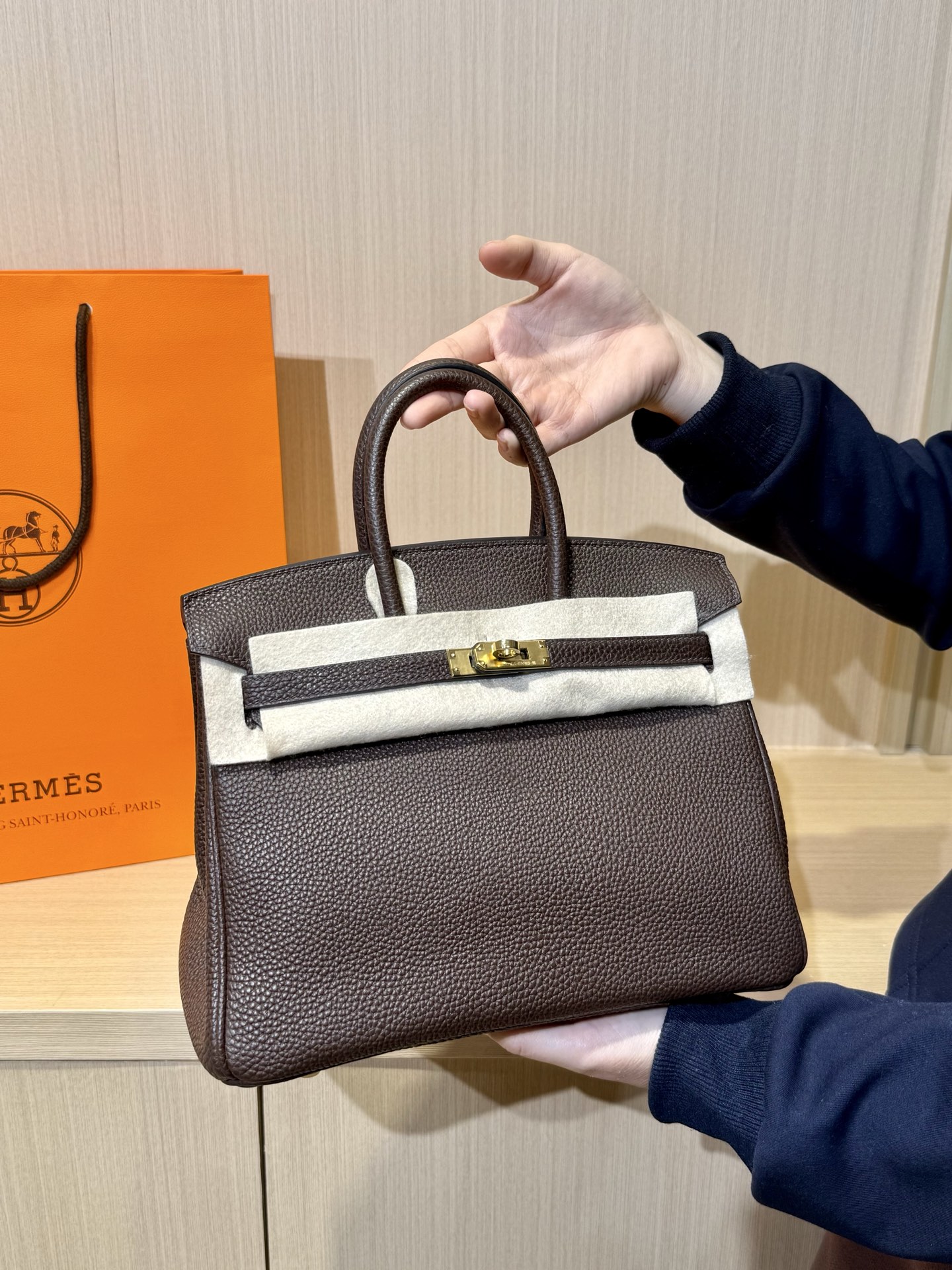 Hermès Kelly Bag Brown Leather