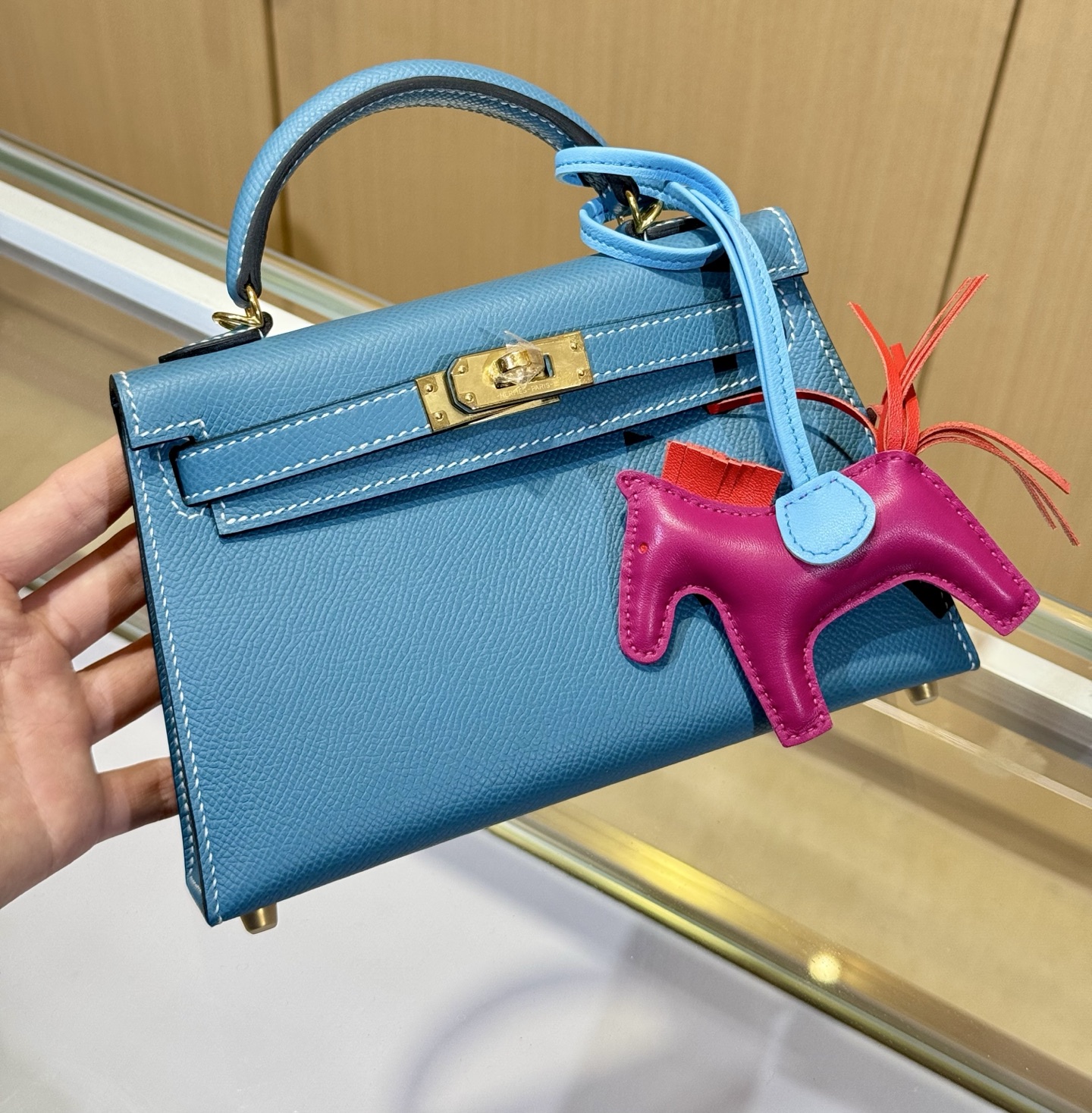 Hermès Kelly 25 Epsom Blue