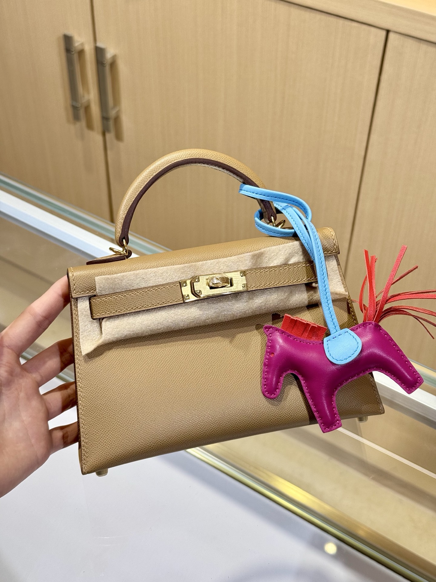 Hermès Kelly Mini Bag Beige