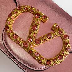 🆕🆕❣️Valent**** Garavani Mini Loco仿水晶装饰手袋 - VLogo 🆕🆕❣️Valent**** Garavani Mini Loco仿水晶装饰手袋 - VLogo