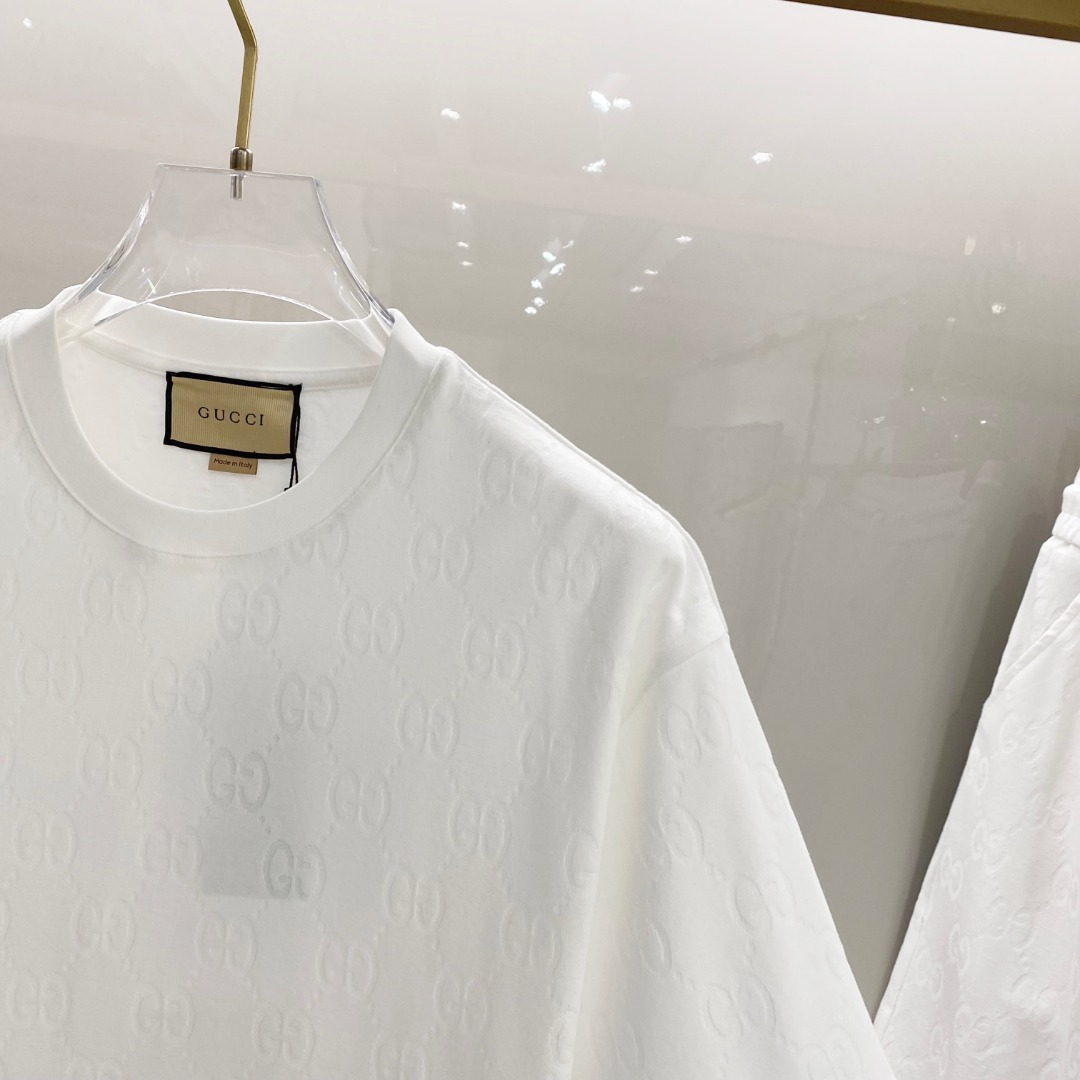 /套 古奇 🆕 25/ss春夏新款棉质套装 完美提花标识 顶级五金+顶级面料定制 （一套不拆）
标准版型