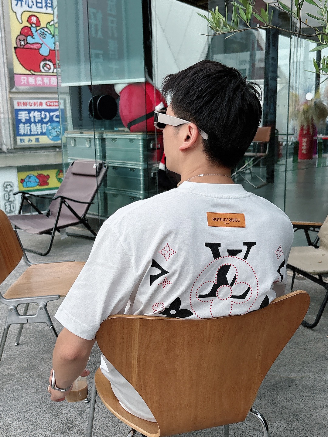  LV 2025春夏新款男女同款👫短袖T恤，！定制专属纯棉面料，定制原版工艺螺纹，胸前重工字母logo工
