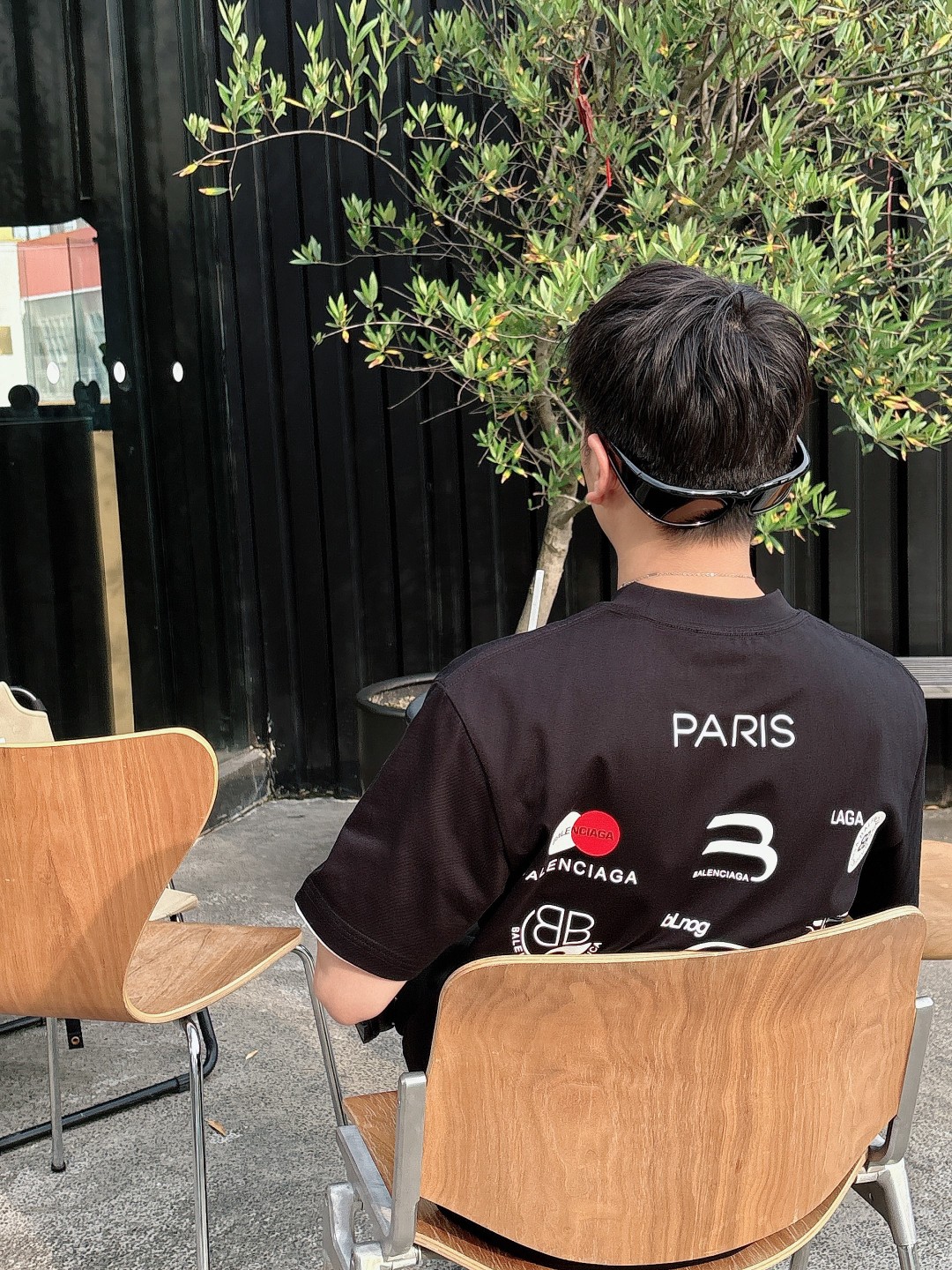  巴黎世家 2025春夏新款男女同款👫短袖T恤，！定制专属纯棉面料，定制原版工艺螺纹，胸前重工字母log