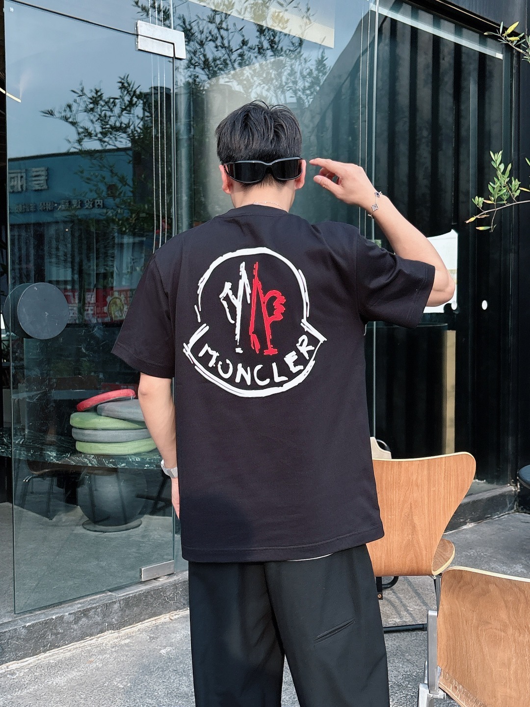 蒙口 2025春夏新款男女同款👫短袖T恤,!定制专属纯棉面料,定制原版工艺螺纹,胸前重工字母logo工