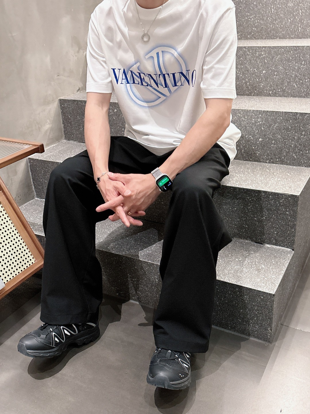 华伦天奴 2025春夏新款男女同款👫短袖T恤,!定制专属纯棉面料,定制原版工艺螺纹,胸前重工字母log