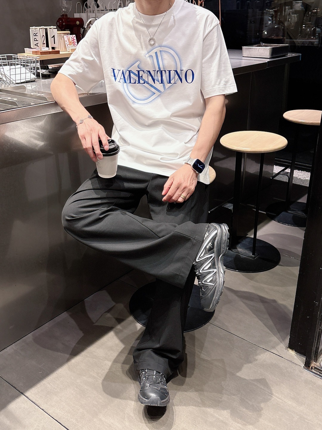 华伦天奴 2025春夏新款男女同款👫短袖T恤,!定制专属纯棉面料,定制原版工艺螺纹,胸前重工字母log