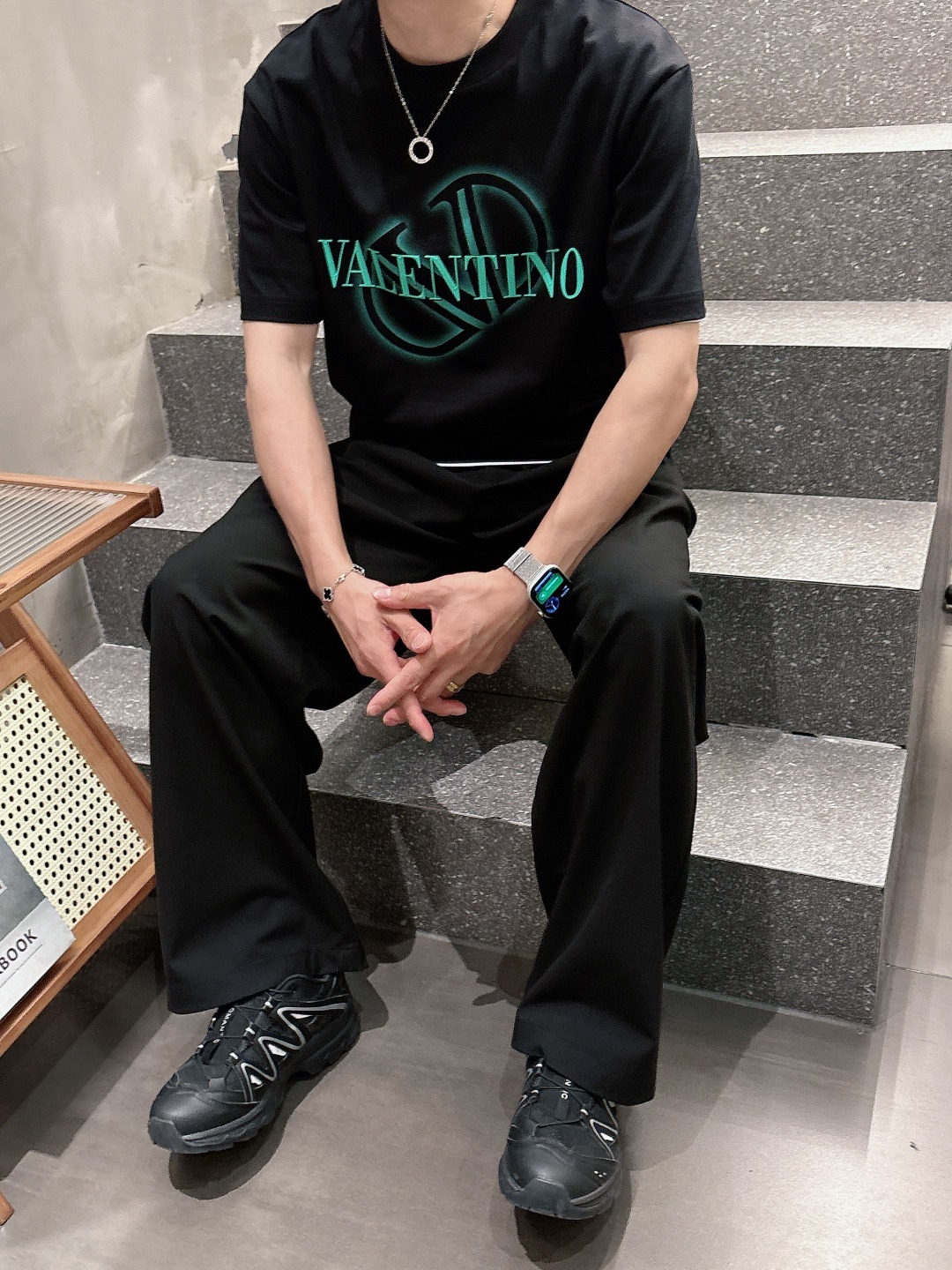 华伦天奴 2025春夏新款男女同款👫短袖T恤,!定制专属纯棉面料,定制原版工艺螺纹,胸前重工字母log