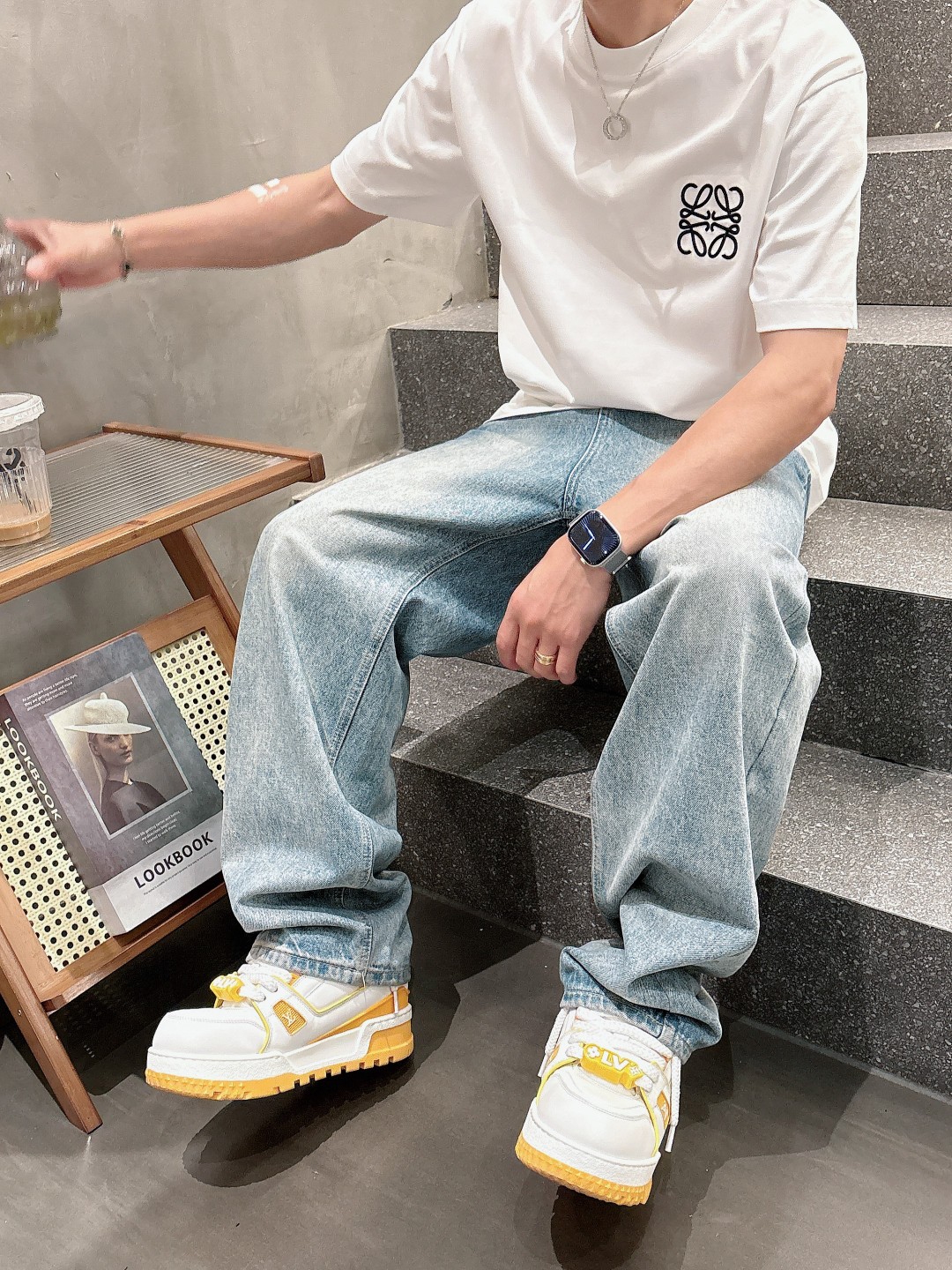  罗意威 2025春夏新款男女同款👫短袖T恤，！定制专属纯棉面料，定制原版工艺螺纹，胸前重工字母logo