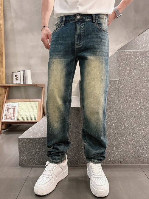DG 2025 Men's Washed Denim Jeans - Premium Quality, Official Style