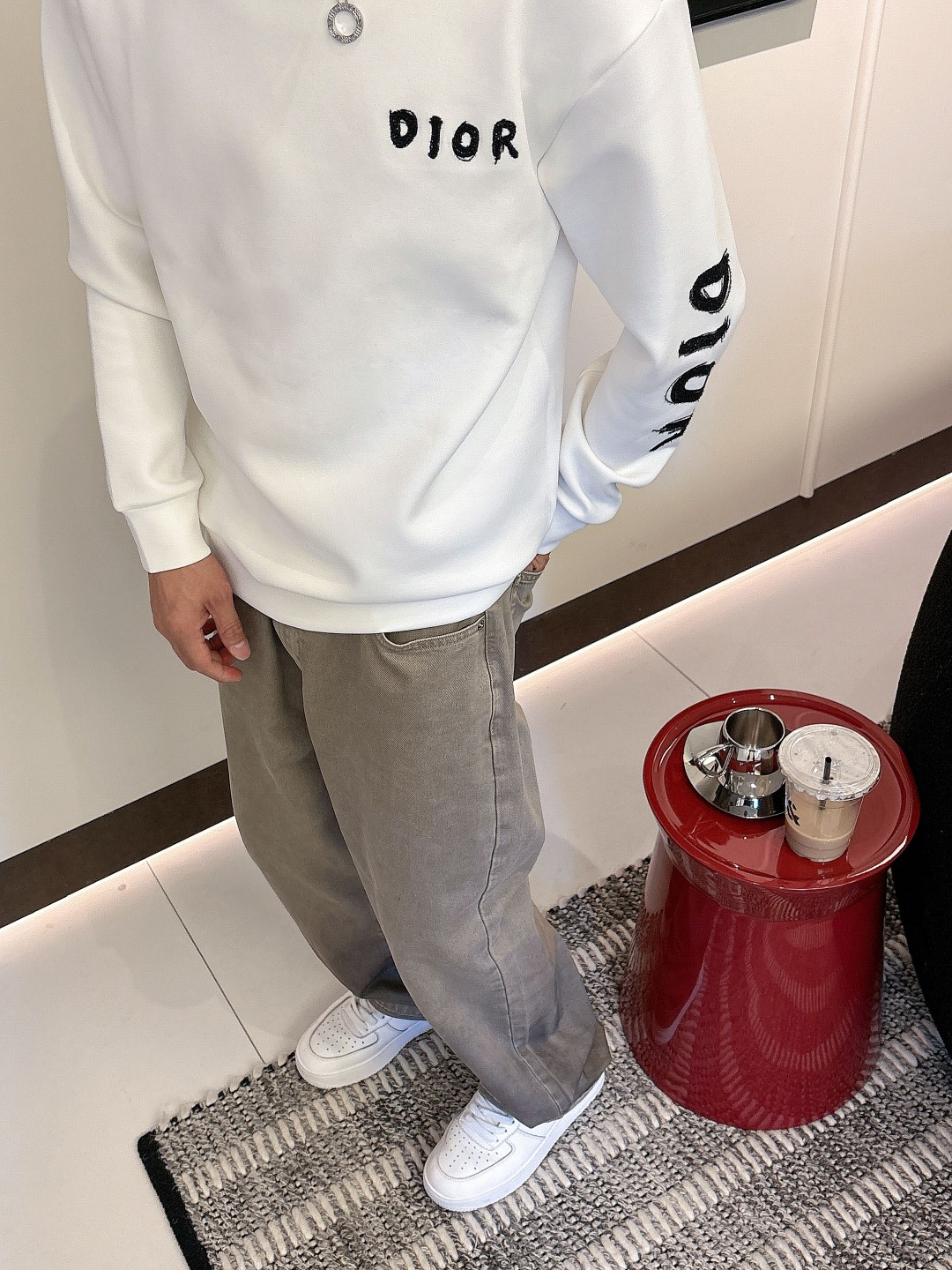 Dior 迪奥# 2025秋冬新款 八明治空气层套头圆领卫衣男女同款时尚休闲套头卫衣衫！贸易公司渠道稀出