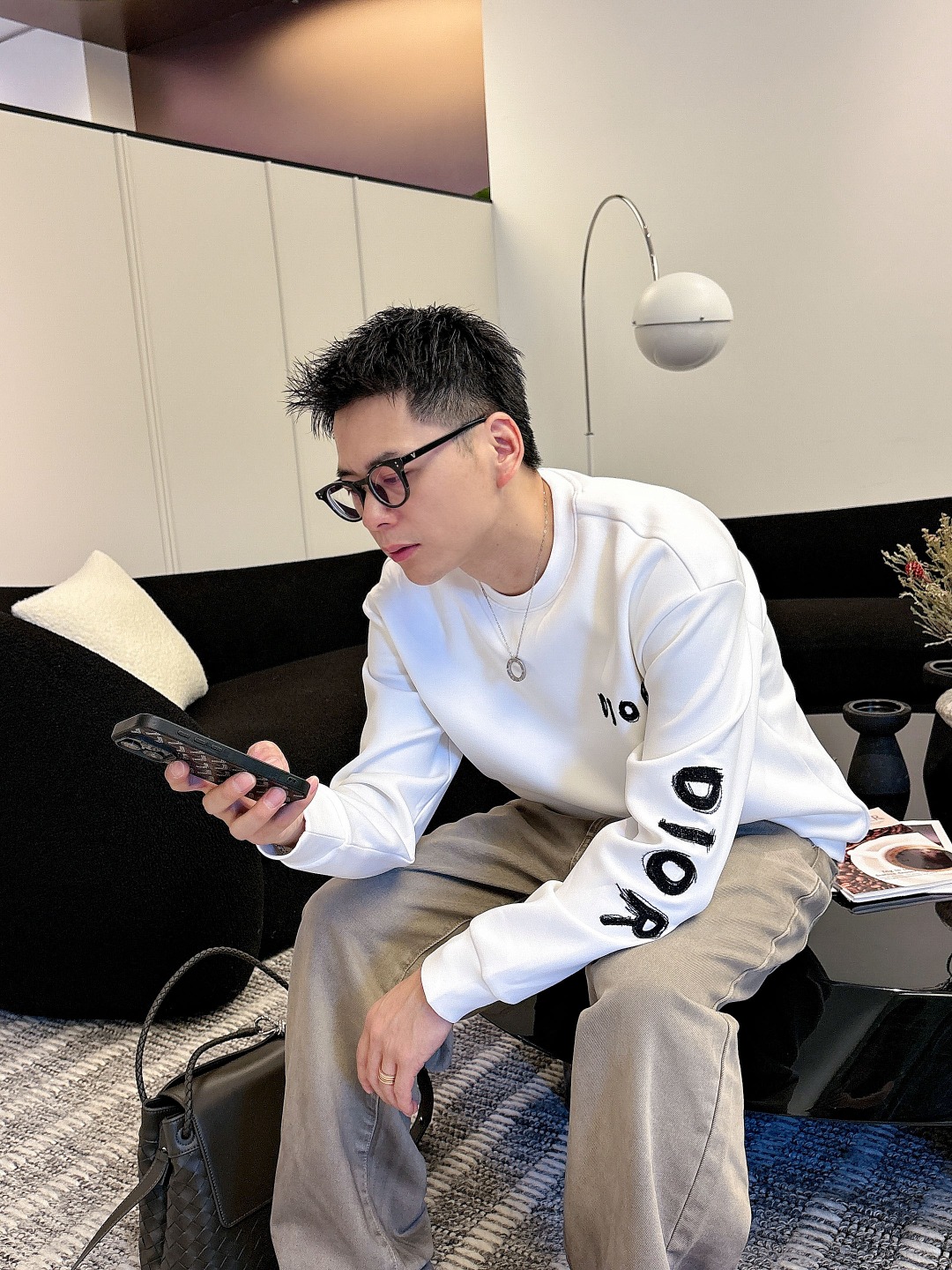 Dior 迪奥# 2025秋冬新款 八明治空气层套头圆领卫衣男女同款时尚休闲套头卫衣衫！贸易公司渠道稀出