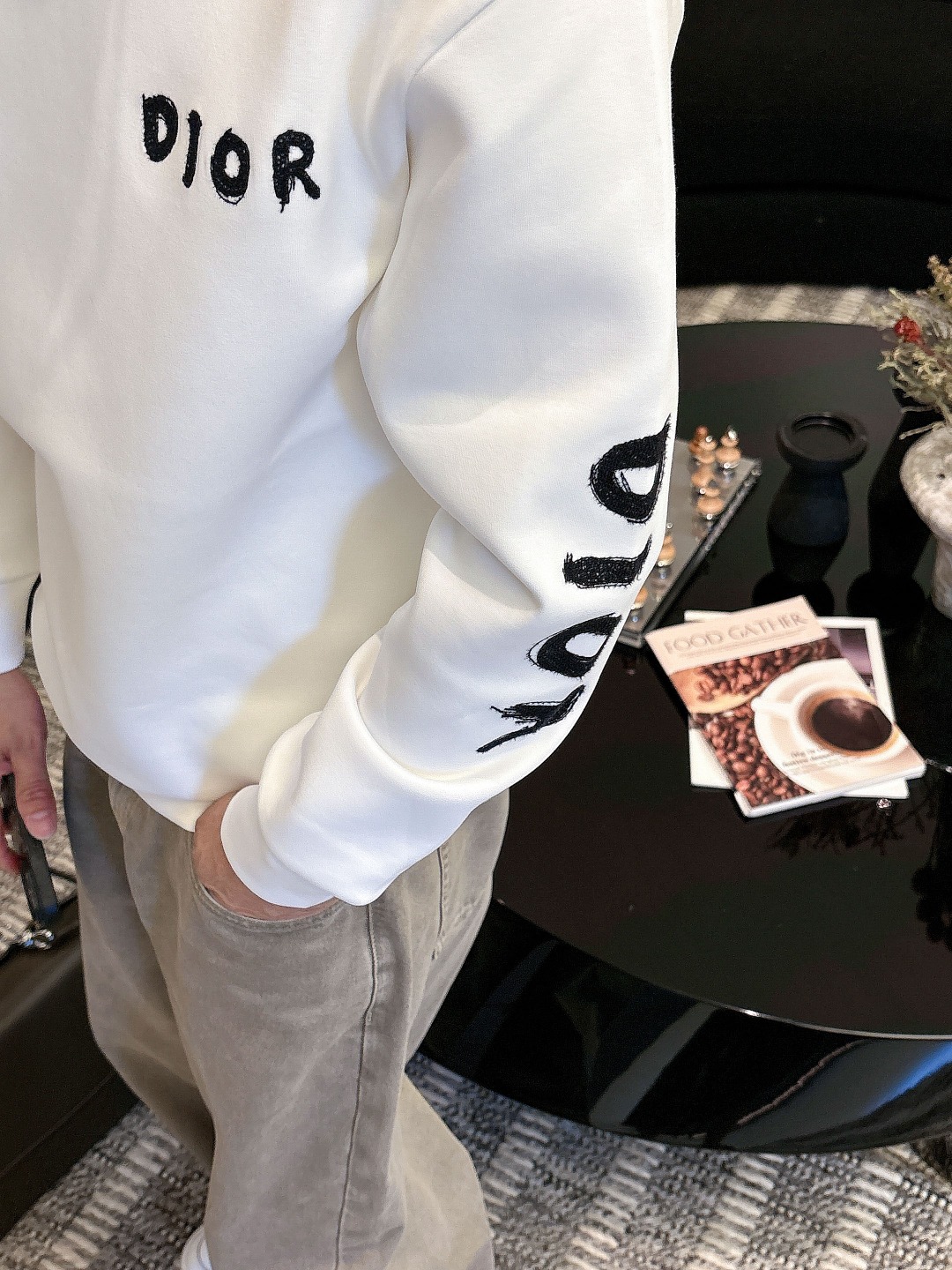 Dior 迪奥# 2025秋冬新款 八明治空气层套头圆领卫衣男女同款时尚休闲套头卫衣衫！贸易公司渠道稀出