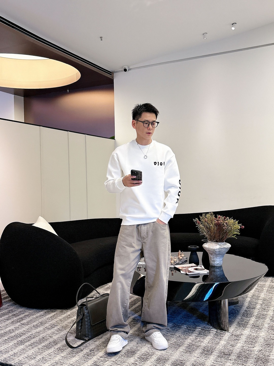 Dior 迪奥# 2025秋冬新款 八明治空气层套头圆领卫衣男女同款时尚休闲套头卫衣衫！贸易公司渠道稀出